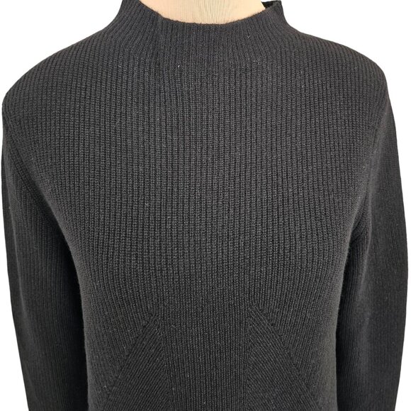 ST John Black Cashmere High Neck Sweater Sz S - Picture 2 of 11